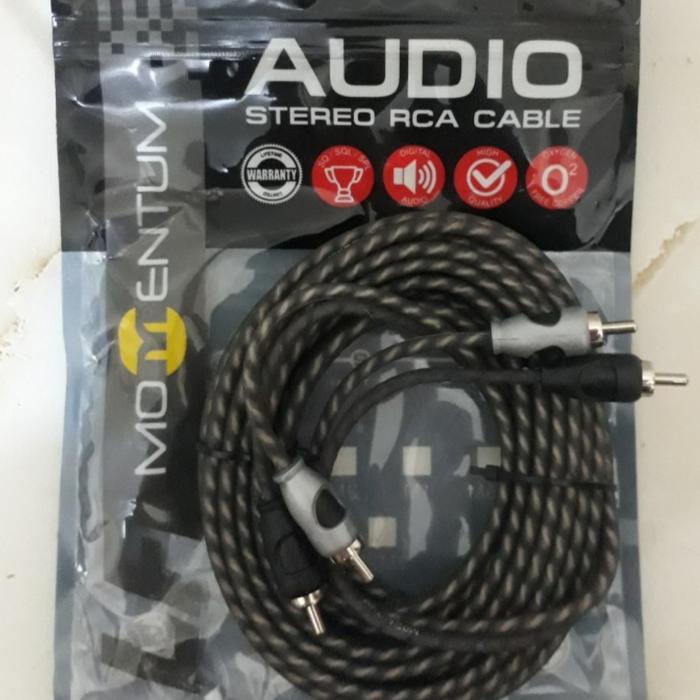 Kabel RCA Momentum Type LF / RCA Momentum Hitam