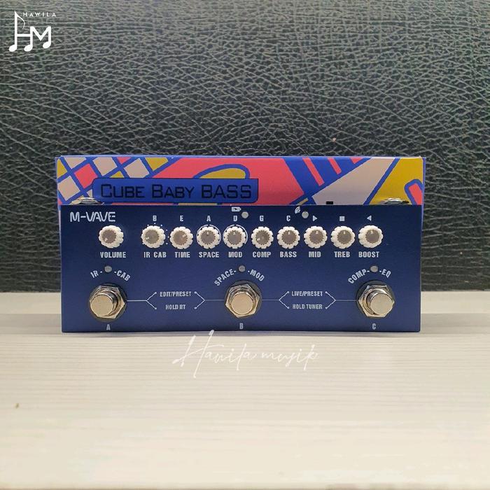Nebulastoreshop1- M-Vave Cube Baby Elektrik Pedal Multi Efek Gitar M Vave Cube Baby Bass Effect