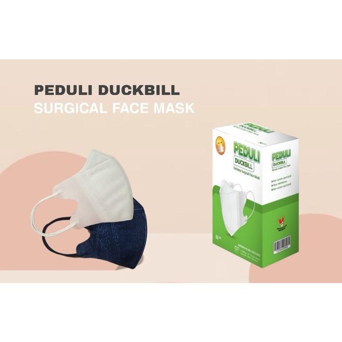 TERLARIS PEDULI DUCKBILL SURGICAL FACE MASK MASKER DUCKBILL 50 PCS
