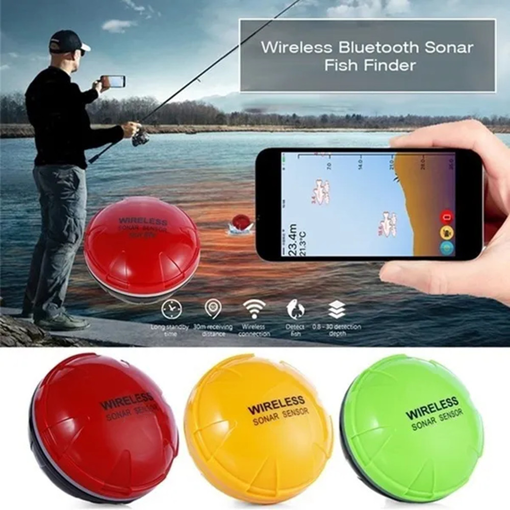 Mobile Phone Fishfinder Wireless Sonar Fish Finder Depth Sea Lake Fish Detect iOS Android App