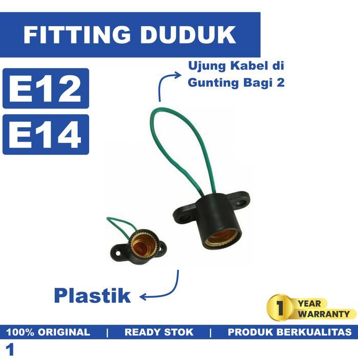new Fitting Duduk Plastik E14 E12 Fiting Lampu Hias Gantung E 14 E 12 Fitting Lampu Hias E14 E12