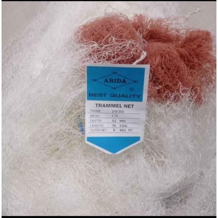 READY jual jaring udang 3 lapis arida luar dalam nilon