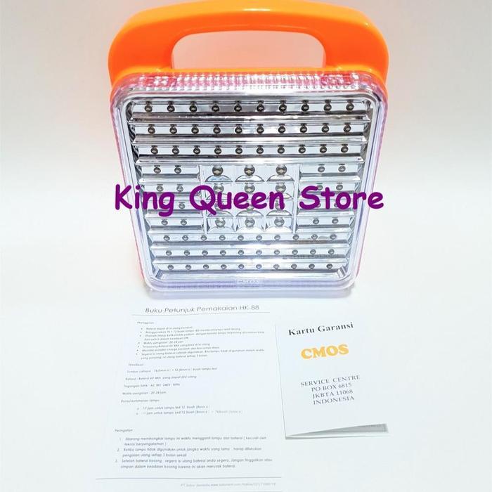 PROMO Lampu Darurat Cmos HK-88 Emergency Lamp Cmos HK88