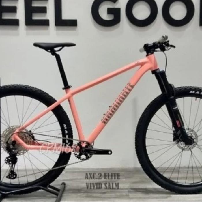 Sepeda Gunung MTB Dominate AXC 2 Elite 29 inch 12 Speed Shimano Alloy - Vivid Salm uk S