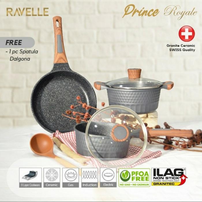Ravelle Paket Prince Royale - Panci Set Prince Royale Ravelle - 1 Set #Gratisongkir