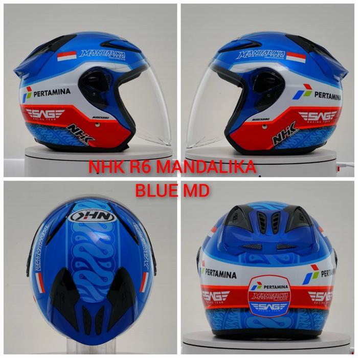 HELM NHK X MANDALIKA RACINH R6 SINGLE VISOR