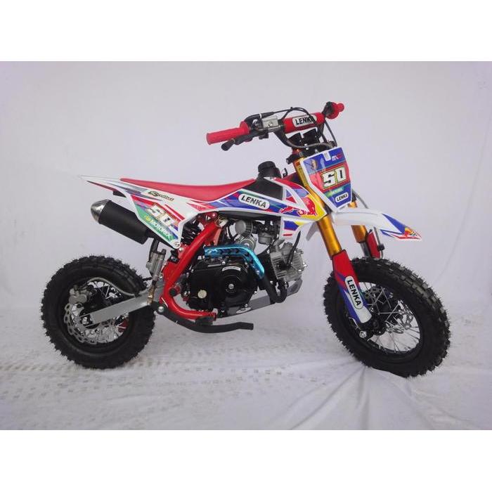 MOTOR MINI MEDIUM TRAIL 50CC MATIC 4TAK LENKA MXGP50 - Merah