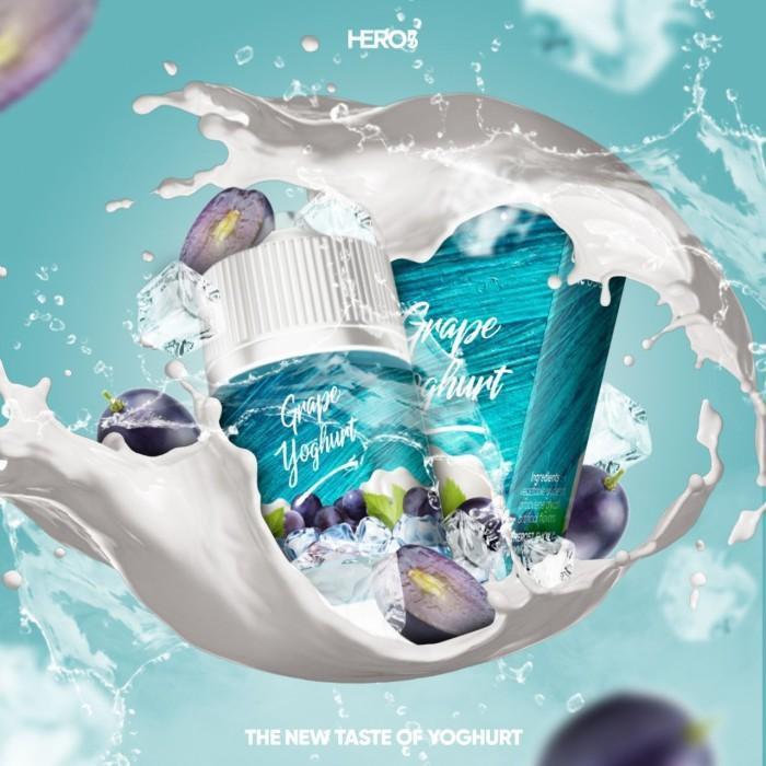 UA GRAPE YOGHURT 60ML3MG YOGURT ANGGUR MINT