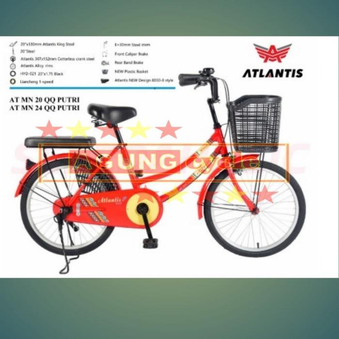 SEPEDA MINI ATLANTIS 20 QQ KERANJANG CITY BIKE