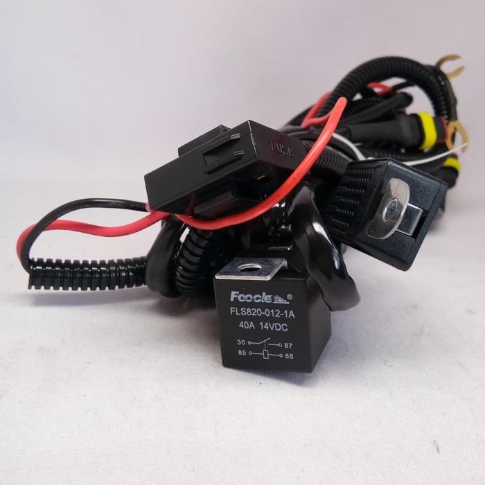 Relay set lampu strobo 40A universal lampu motor mobil