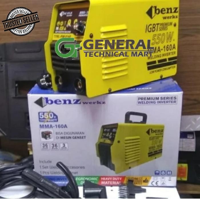 MESIN LAS LISTRIK BENZ MMA-160 IGBT 550 WATT