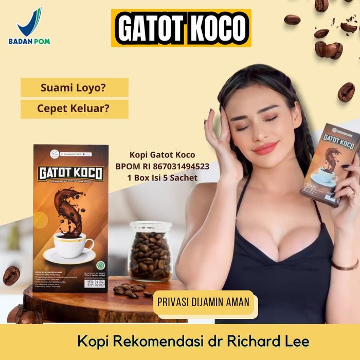 Ready!! Kopi Gatot Koco Dr Richard Lee - Gatot Koco Isi 5 Sachet I Gatot Koco