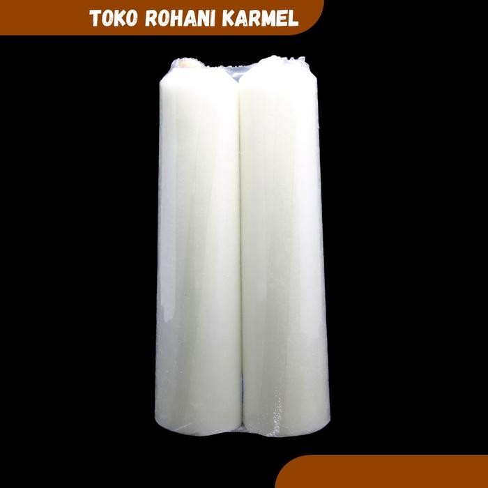 LILIN ALTAR POLOS 20-25 CM / LILIN DOA KATOLIK / LILIN BESAR / LILIN MISA / LILIN ALTAR