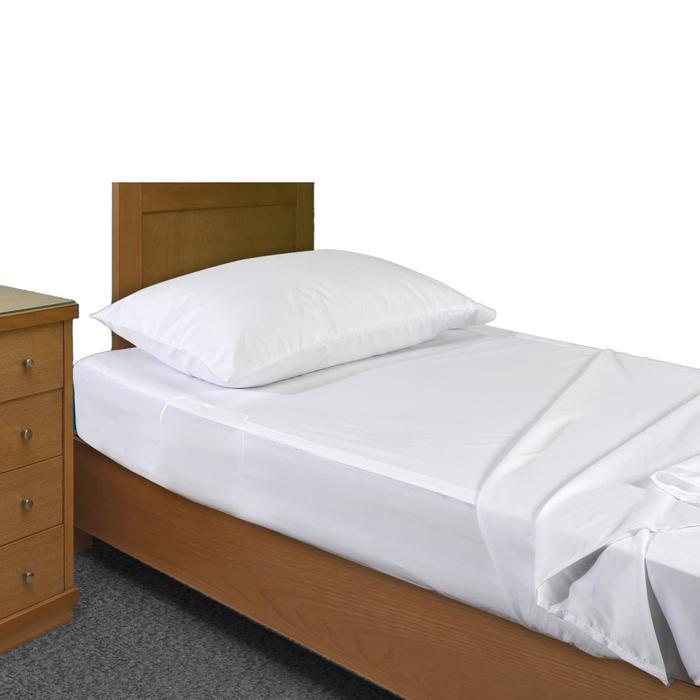 ..- Sprei Polos Putih Katun Nyaman