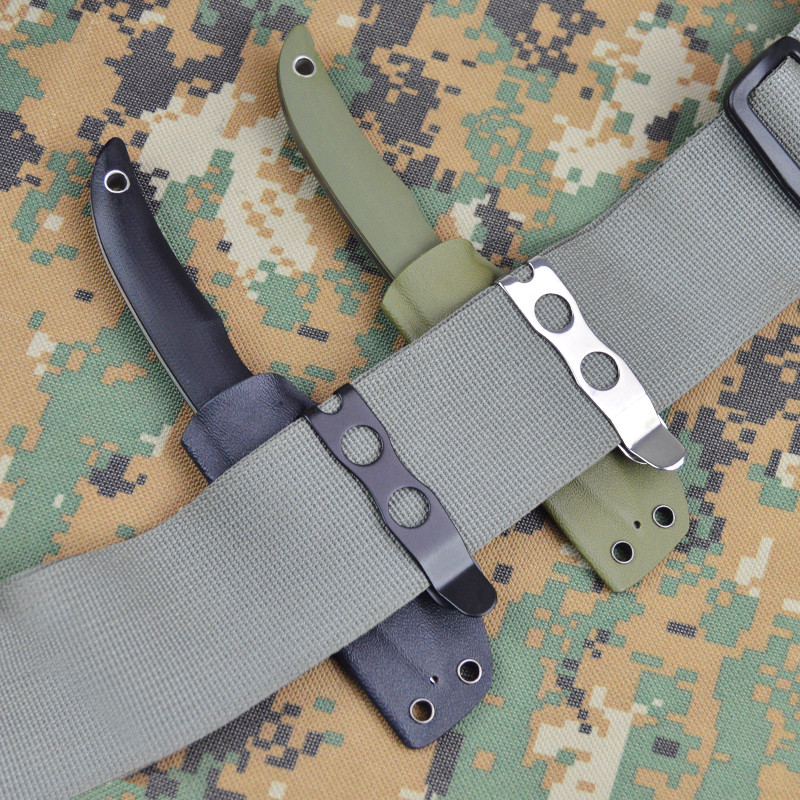 Harnds Quick Clip Holster Tough Grip Belt Clips, 2 Hole Adjustable for Knife Kydex Leather Holster M