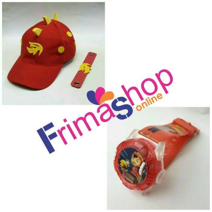 PAKET TOPI BOBOIBOY API + JAM TANGAN PROYEKTOR
