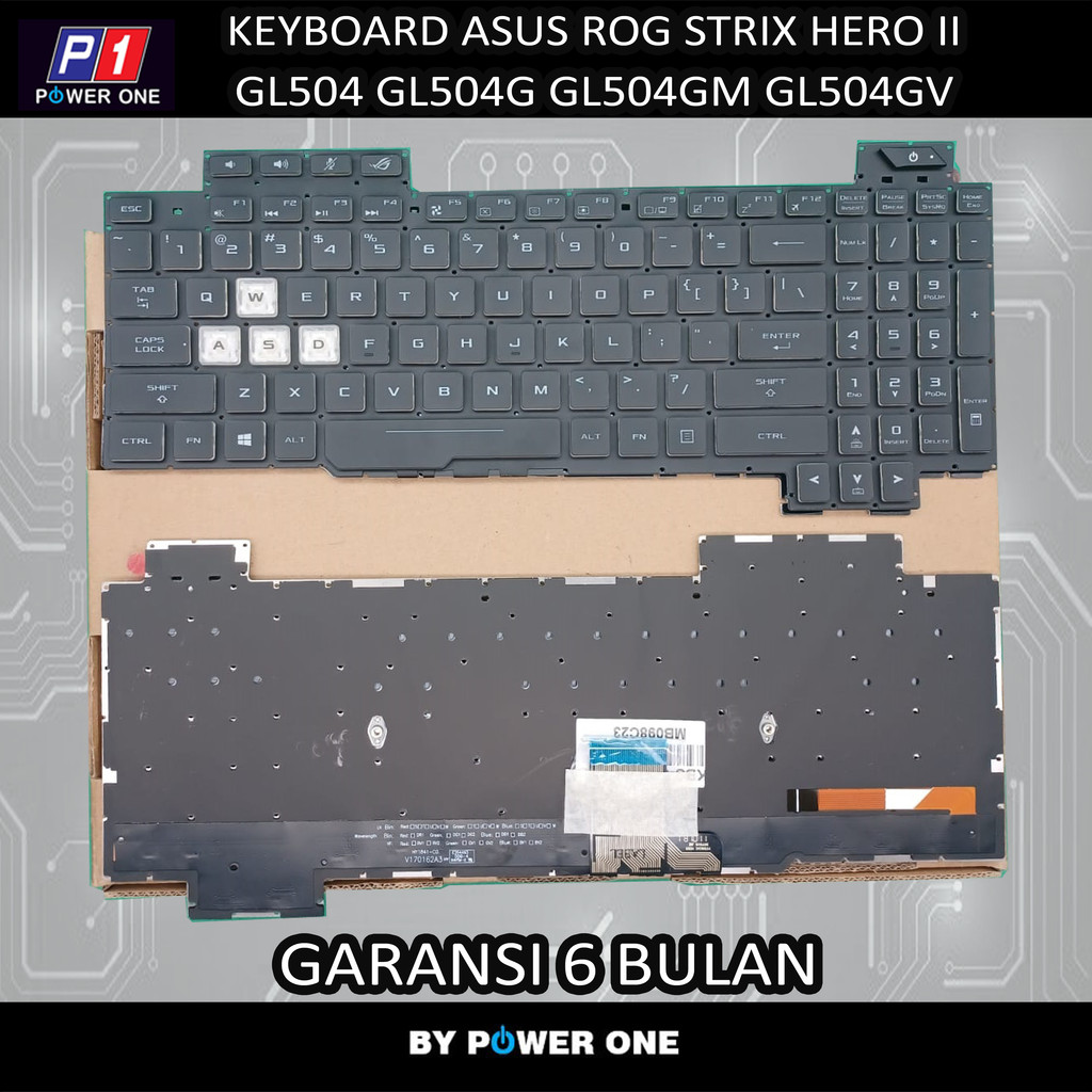 Keyboard Asus ROG Strix Hero II GL504 GL504g GL504gm GL504gv GL504gw Backlite