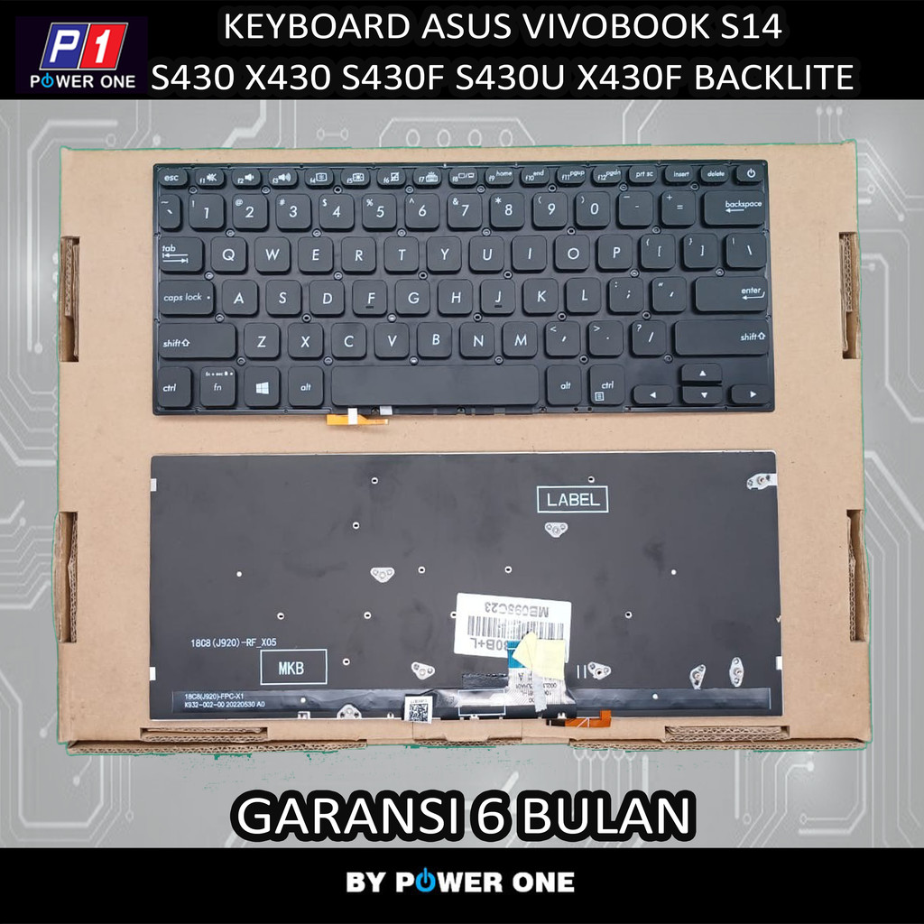 Keyboard Asus VivoBook S14 S430 X430 S430F S430FN S430U X430F X430FN Backlite