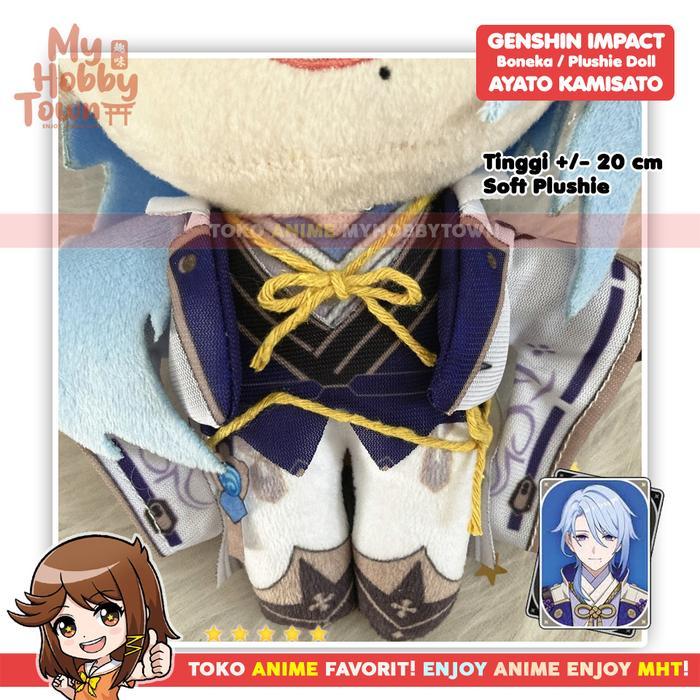 STOK TERBATAS  BONEKA ANIME KARAKTER AYATO KAMISATO PLUSHIE DOLL TERJANGKAU