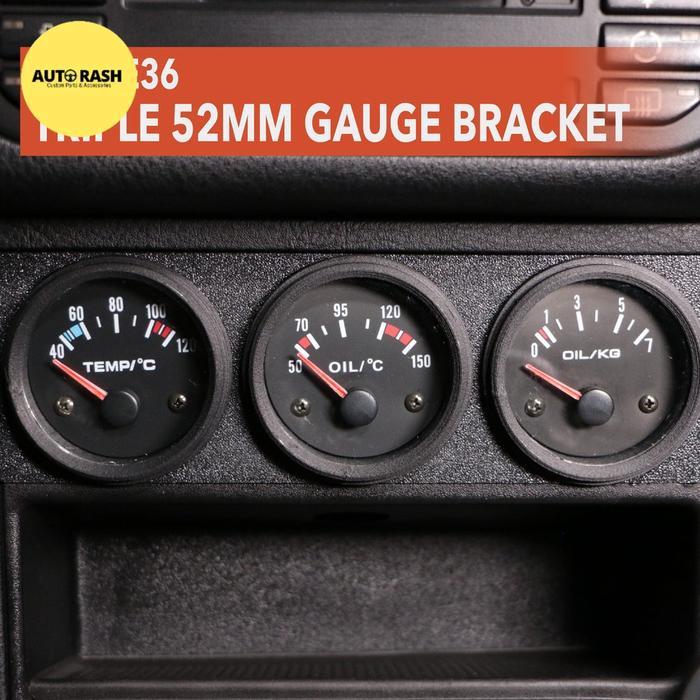 Bmw E36 Obc And Clock Delete 52Mm Gauge Bracket Plate Penutup Jam