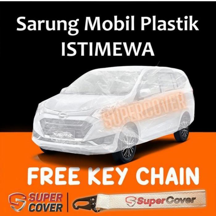 Tutup Mobil Sigra Outdoor Plastik Transparan Super Cover Waterproof