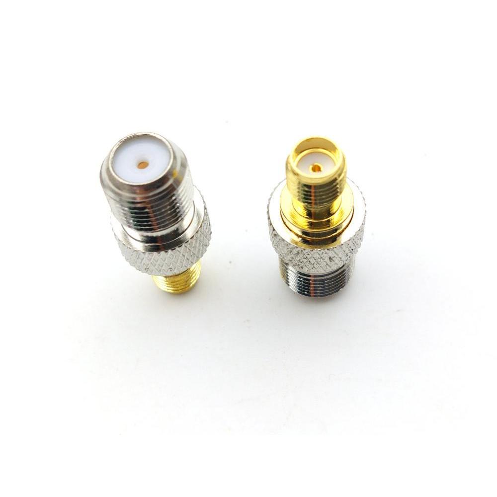 JUAL  10PCS/50PCS RF Coax Adapter F To SMA Convertor F Female To SMA Female Connector F Type Female 