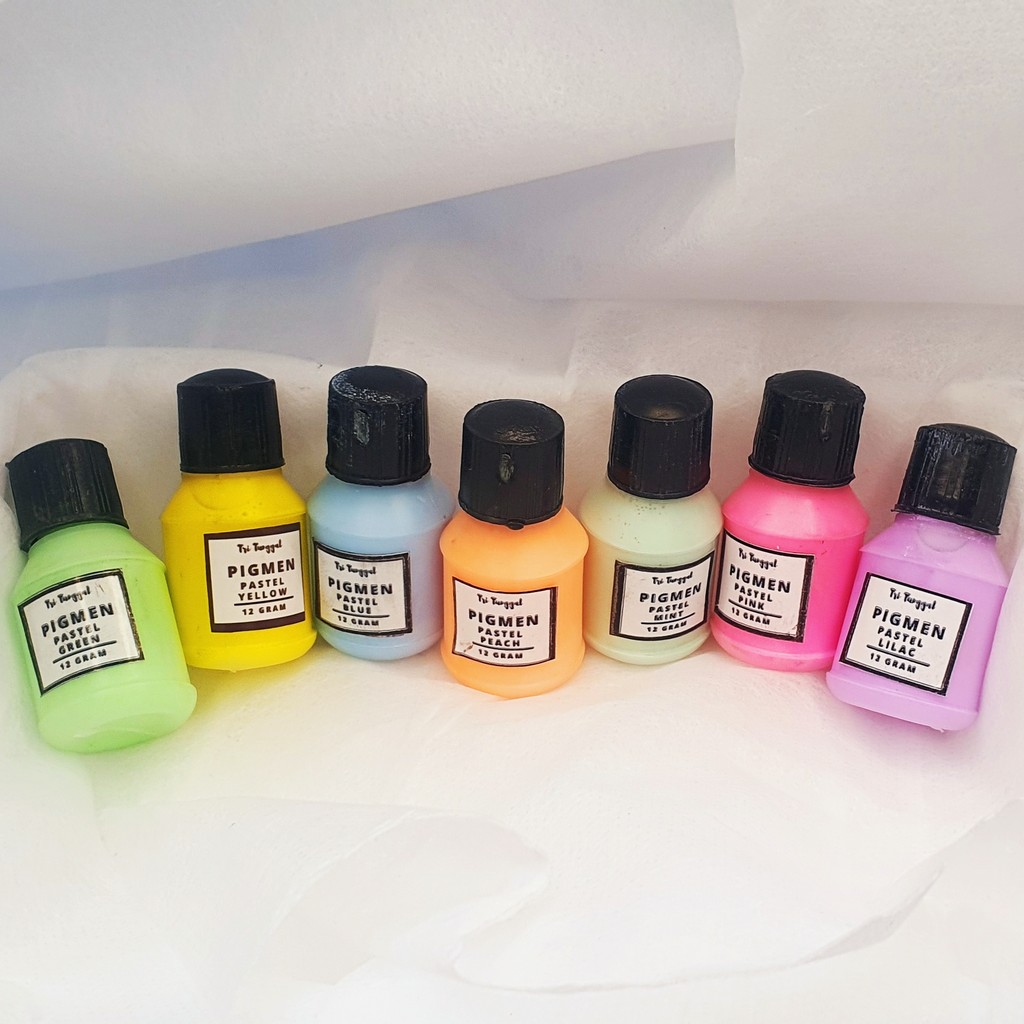Pigmen Mini 12 gr Pewarna Sablon Pastel Cat Tembok Berbagai Varian Warna Pewarma Sablon Cat Tembok