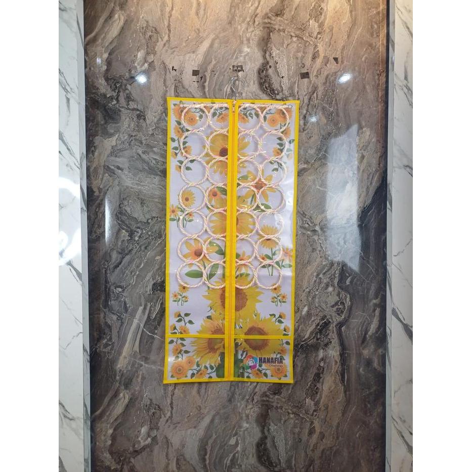 cuct- Gantungan Jilbab Ring Motif Bunga Jilbab Hanger Ring Bulat Jilbab Jumbo Bunga