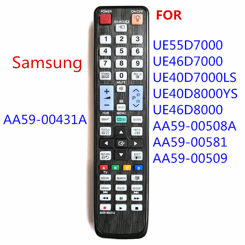 New Replacement AA59-00431A Fit For 3D Smart TV LCD LED Player Remote Control PS51D8000 PS64D8000 UE