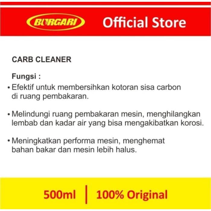 NEW Carb Carburator Cleaner CC Burgari Pembersih Karburator 500ml