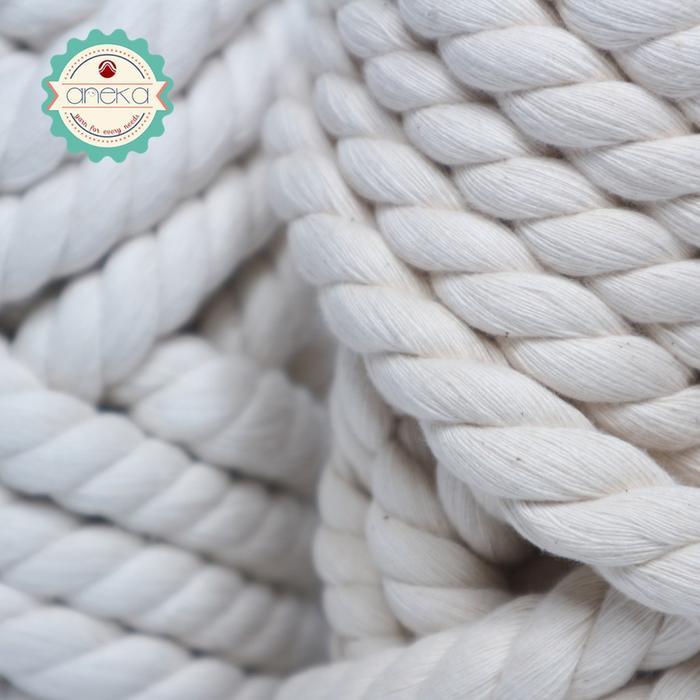 ANEKA - Benang Tali macrame makrame Grade A super katun cotton rope 6, 8, 10, 12 mm 1KG 500GR