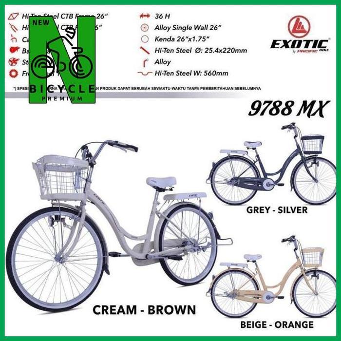 SEPEDA MINI CTB DEWASA PEREMPUAN EXOTIC 9788 MX 26"