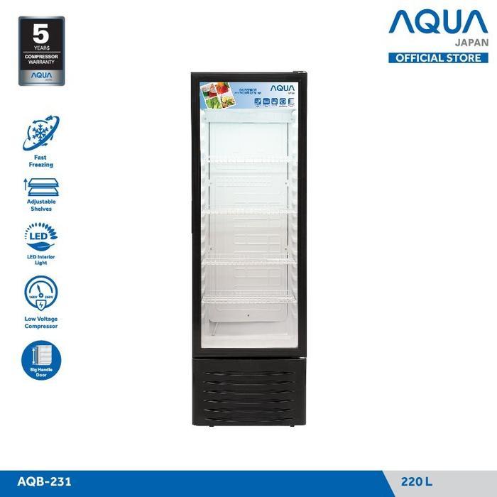 Showcase Aqua 4 Rak AQB-231 Show Case Pendingin Minuman AQB231 231