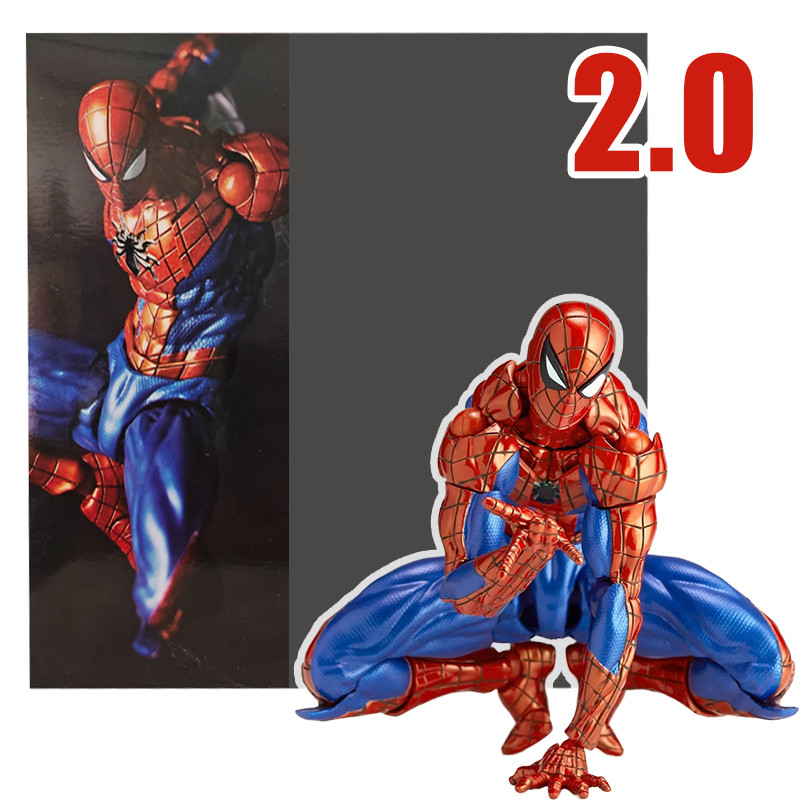 In Stock Spiderman 2.0 Figure Amazing Yamaguchi Spider-Man Agent Venom Mafex Anime Action Figure