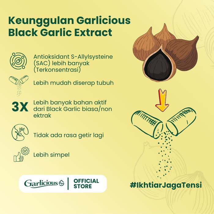 READY Garlicious Black Garlic Extract organik 60 kapsul