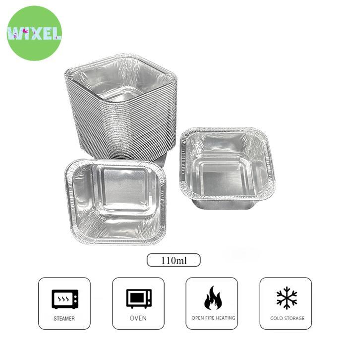 PROMO ALUMUNIUM FOIL TRAY CUP OX100 BOLU MINI MACARONI SCHOTEL KLAPERTART BROWNIES SPAGHETTI BRULEE