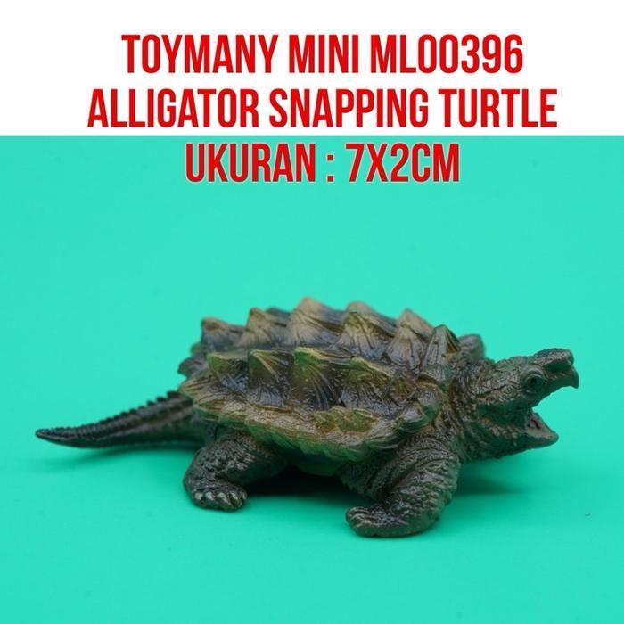 HOT SALE ToyMany ML00396 Alligator Snapping Turtle Kura Kura CST Chelydra Serpentina Penyu Ukuran