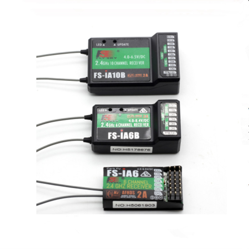 Flysky Original Recevier FS-IA6/FS-IA6B/FS-IA10B 6CH 2,4G Antena Dual RC Receptor Para Flysky FS-I6