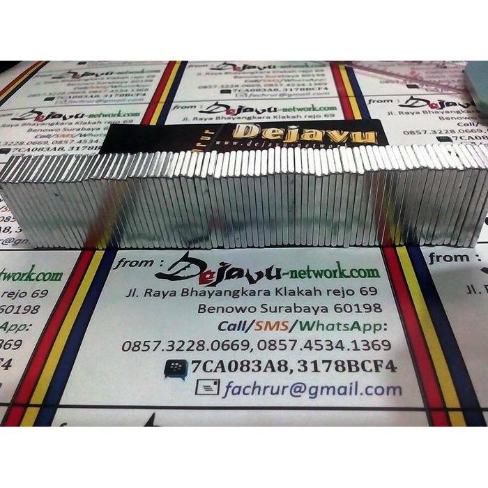 "New" Magnet Kotak Batang Neodymium Silver Super Kuat