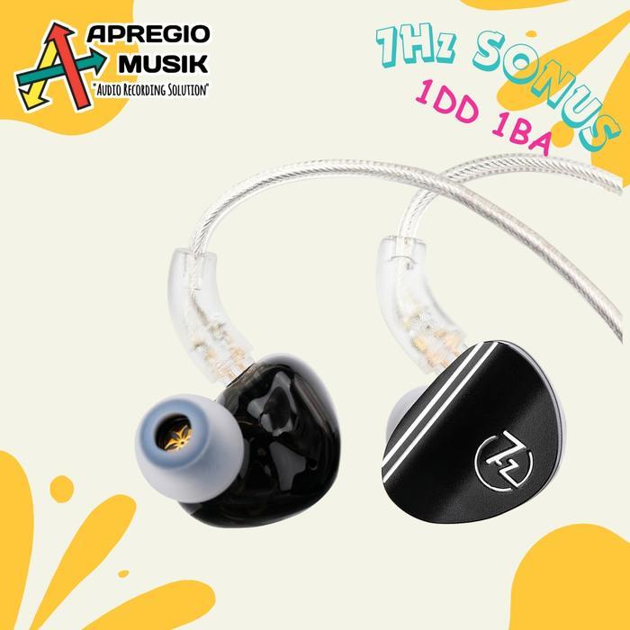 Solusoundmart - 7Hz / 7 Hertz Sonus 1Ba+1Dd Hybrid Driver In Ear Monitor Earphone Terbaru 