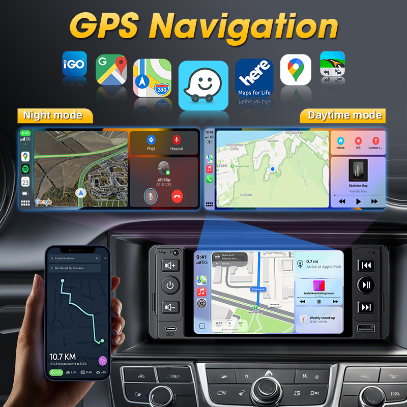 5 Inch 1Din Car Radio Wireless Carplay Android Auto Multimedia Video MP5 Player 1 Din Bluetooth FM
