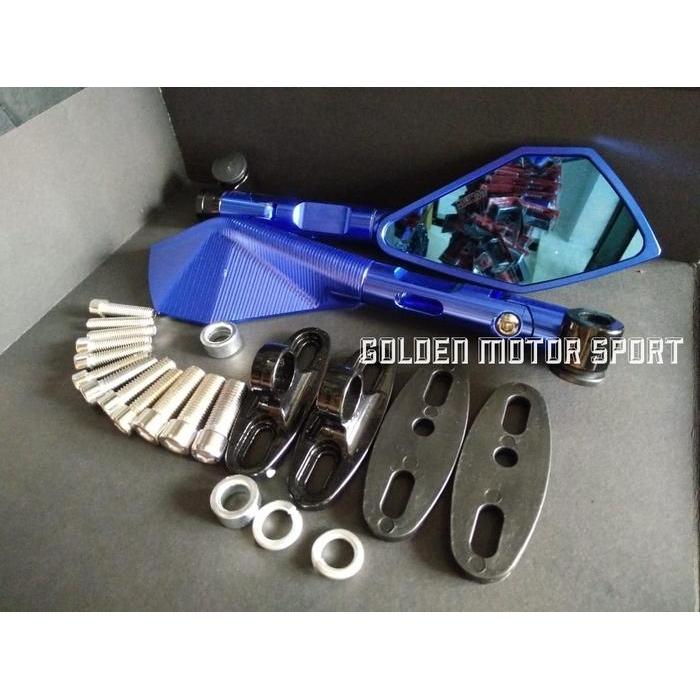 Spion Motor Tomok V2 Full CNC Model Rizoma Universal - Aluminium Billet Anti Silau