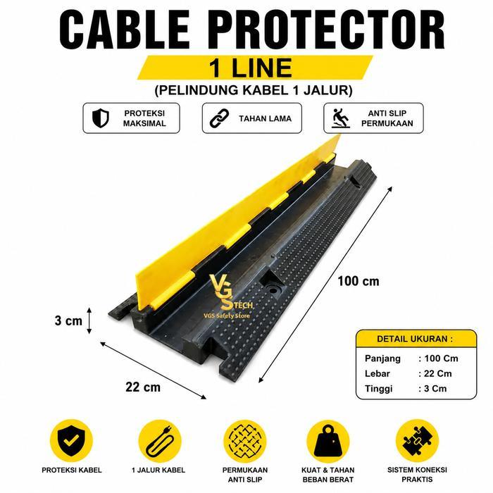 Cable Protector Pelindung Kabel Speed Bump 1 Line