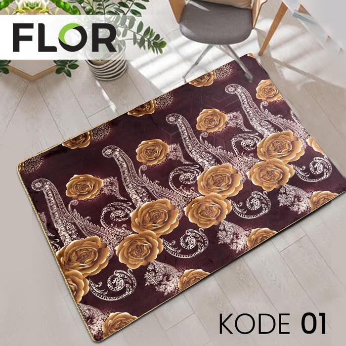 [Melody] Karpet Flor 190X220 - Flor Collections Lembut & Berkualitas