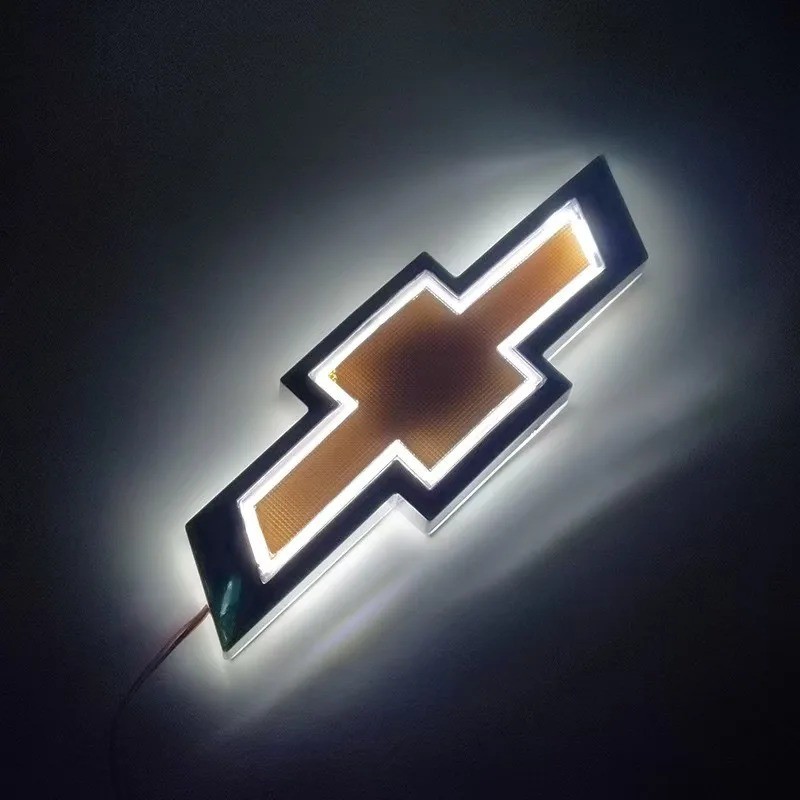 LED Chevrolet Car Emblem Trunk Tail Logo Light Badge Lamp Compatible for Chevrolet Cruze Malibu
