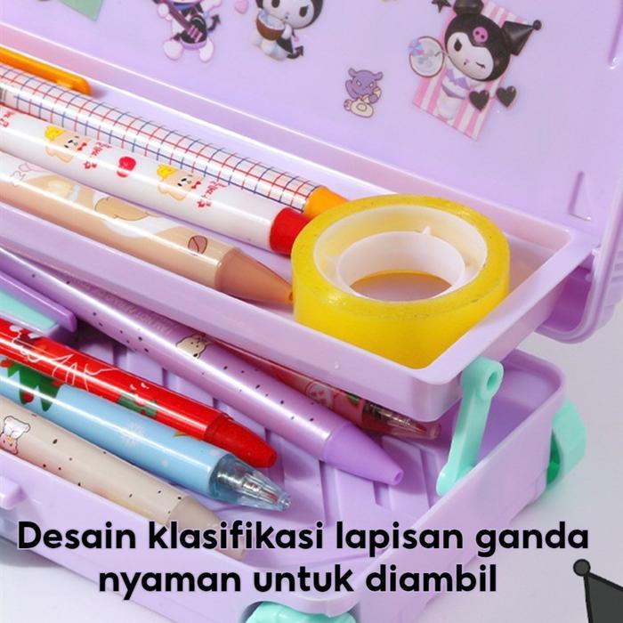 Promo Tempat Pensil Kartun, Kotak Troli, Tempat Pensil Lucu, Kuromi/Cinnamon Dog/Pacha Dog, Tempat
