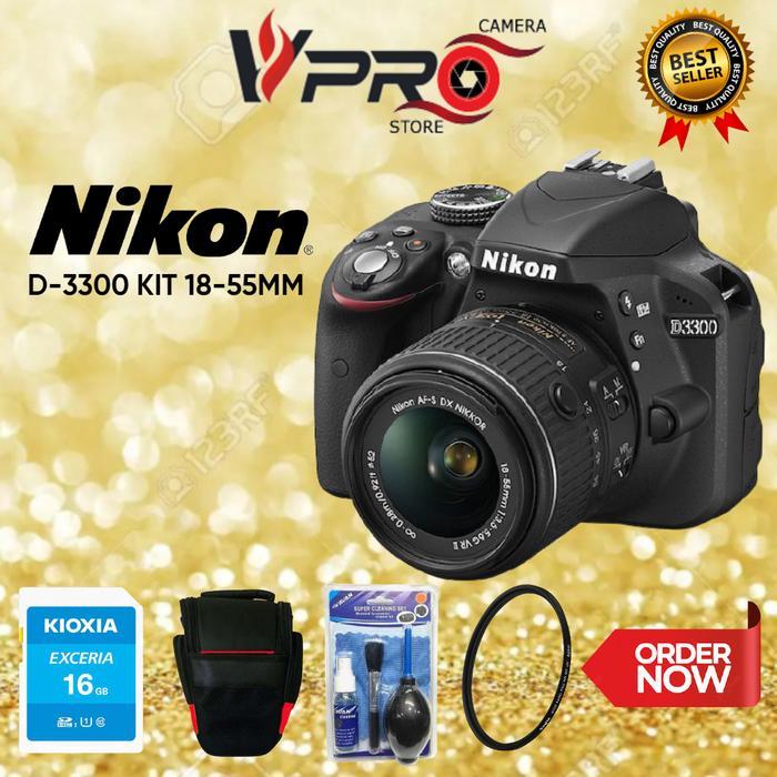 Nikon D-3300 Kit 18-55Mm Kamera Nikon D3300 Terbaru 