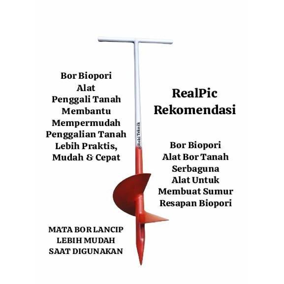 Promo Alat Pelubang Tanah Bor Biopori Spiral / Bor Penggali Tanah Sumur Resapan Terlaris