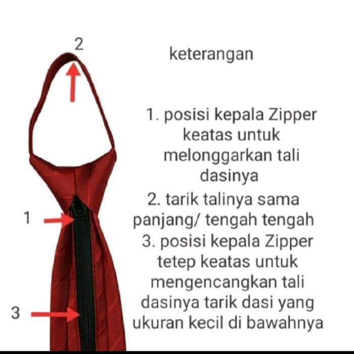 Dasi Biru Muda Pria Dasi Biru Navy Dasi Kantor Siap Pakai Dasi Instan Zipper