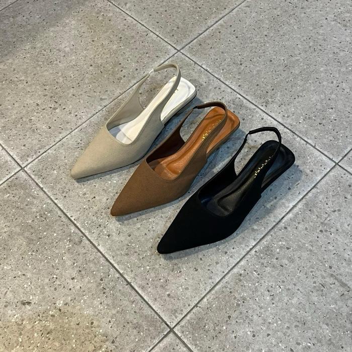 Fugazi - Georgia Woman Pointy Heels Mules Hak 3.5 cm Suede - Pointed Toe Slingback Heels Shoes